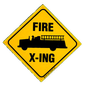 Magnet - Fire Truck Crossing