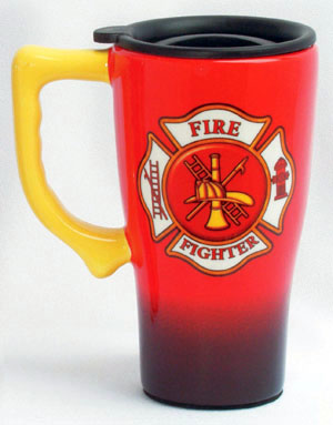 Travel Mug - Firefighter Covered Mug