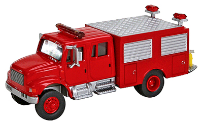 International 4900 First Response Fire Truck. HO Scale