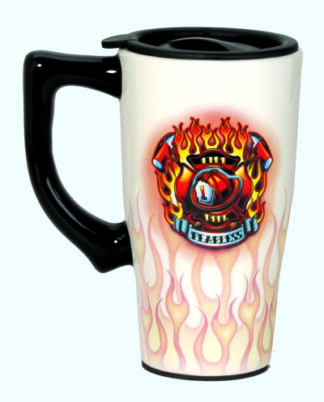 Travel Mug - Fearless Firefighter