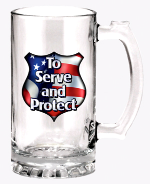 Beer Mug - To Serve and Protect