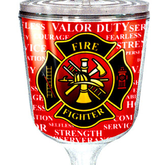 Goblet - Courage, Selfless, Valor, Duty Firefighter.