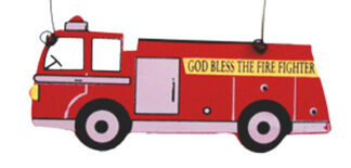 Ornament - God Bless the Firefighter Ornament or Magnet