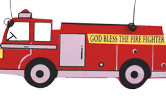 Ornament - God Bless the Firefighter Ornament or Magnet