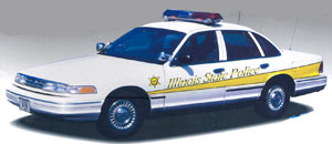 Ford Crown Victoria.Illinois State Police Model Kit 1:25th S