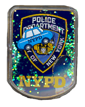 Magnet - NYPD Shield Acrylic 'Motion'  w/ Note Clip