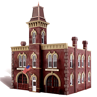 Model Kit - Firehouse. HO Scale
