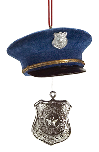 Ornament - Police - Cap 'N Shield