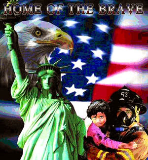 Afghan Blanket - Home of the Brave Firefighter