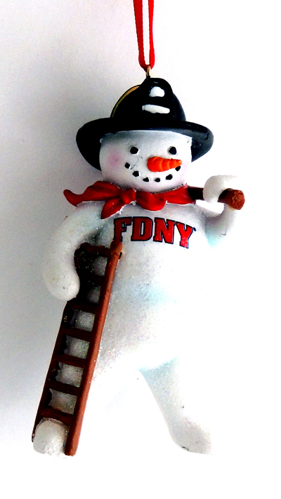 Ornament - FDNY Snowman