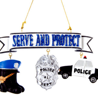 Ornament - Police - Serve and Protect