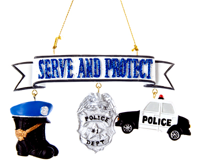 Ornament - Police - Serve and Protect