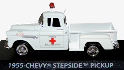 Chevy Sidestep Pickup 1955 Mobile Disaster Unit. 1:43 Scale