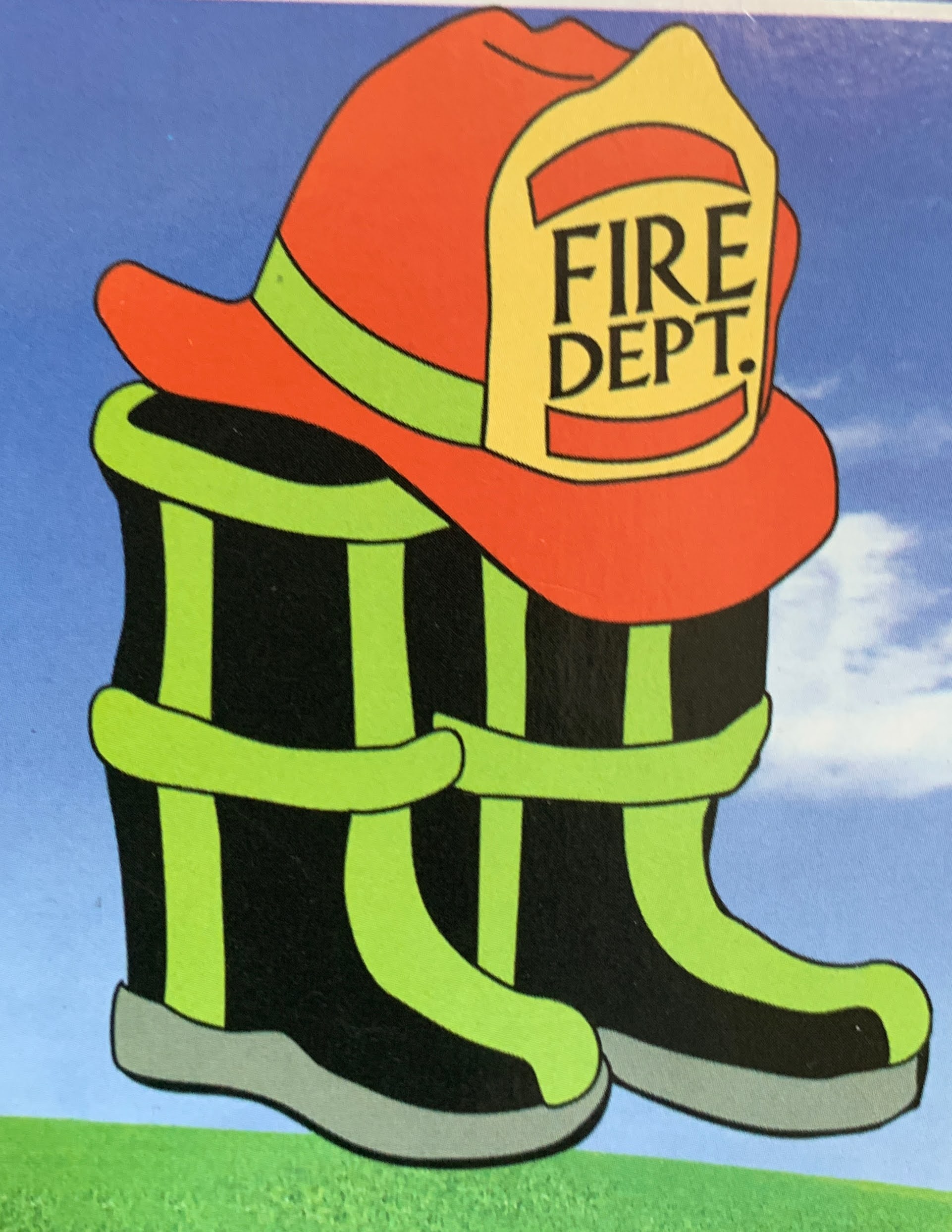 Flag - Fire Boots w/Helmet
