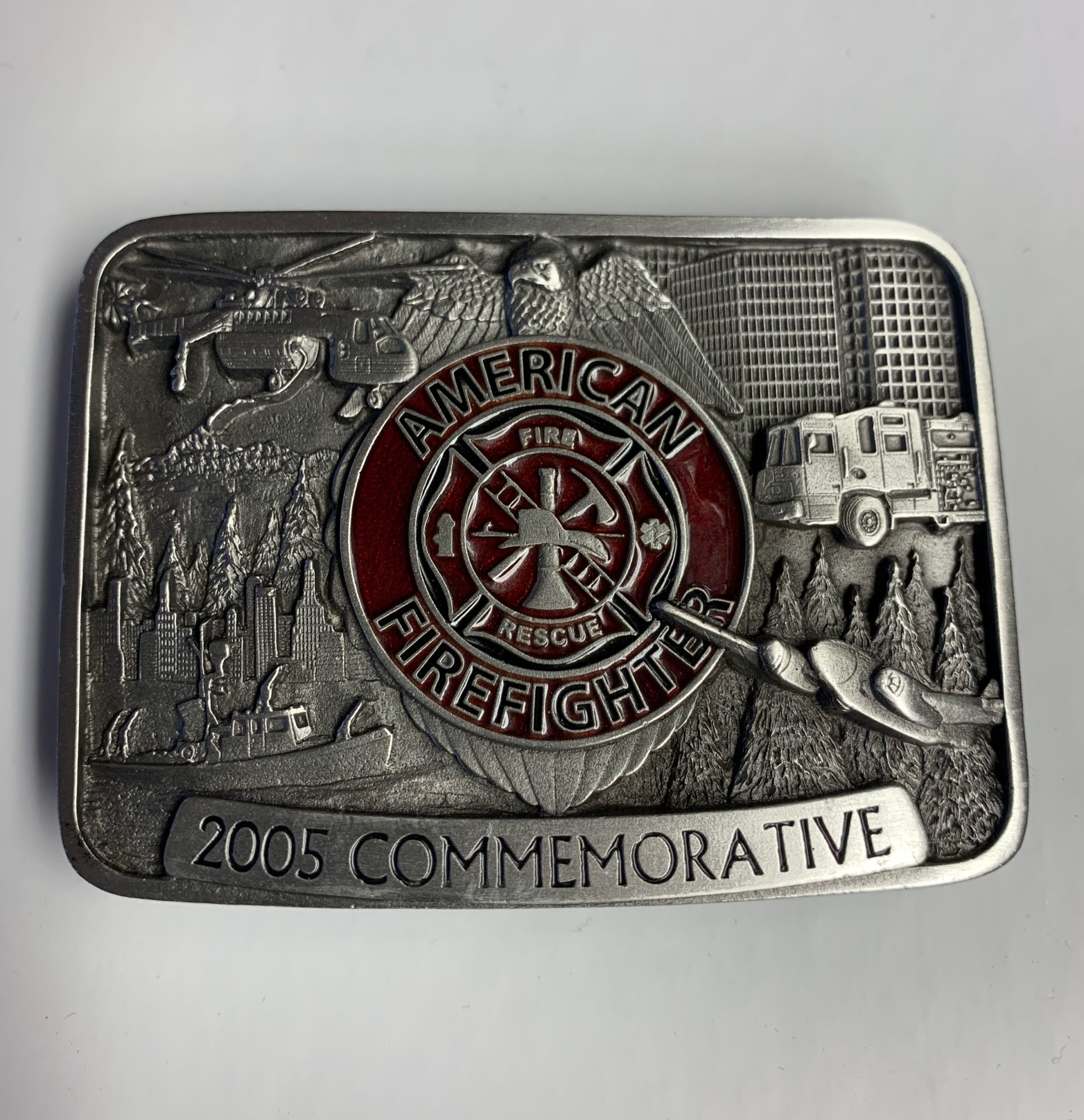 Belt Buckle - American Firefighter Commemorative 2005E