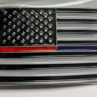 Belt Buckle - Thin Red/Blue Line