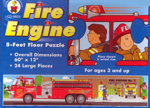 Puzzle - Fire Engine Five Foot Floor Puzzle