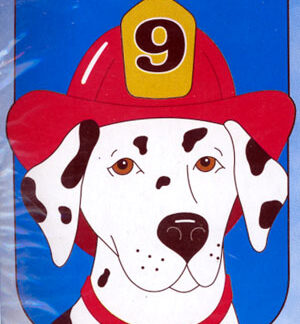 Flag - Dalmatian Firefighter