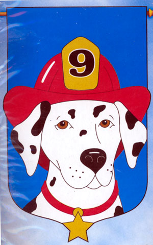 Flag - Dalmatian Firefighter