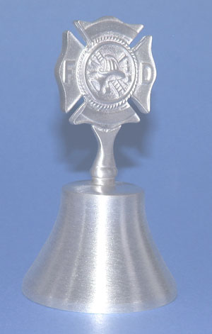 Bell - Maltese Cross Solid Pewter