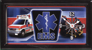 Clock - EMS Staff of Life