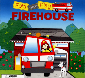 Sticker Book - Firehouse Fold Out Sticker and Coloring Book