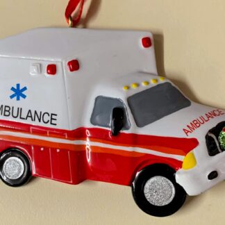 Ornament - Red and White Ambulance