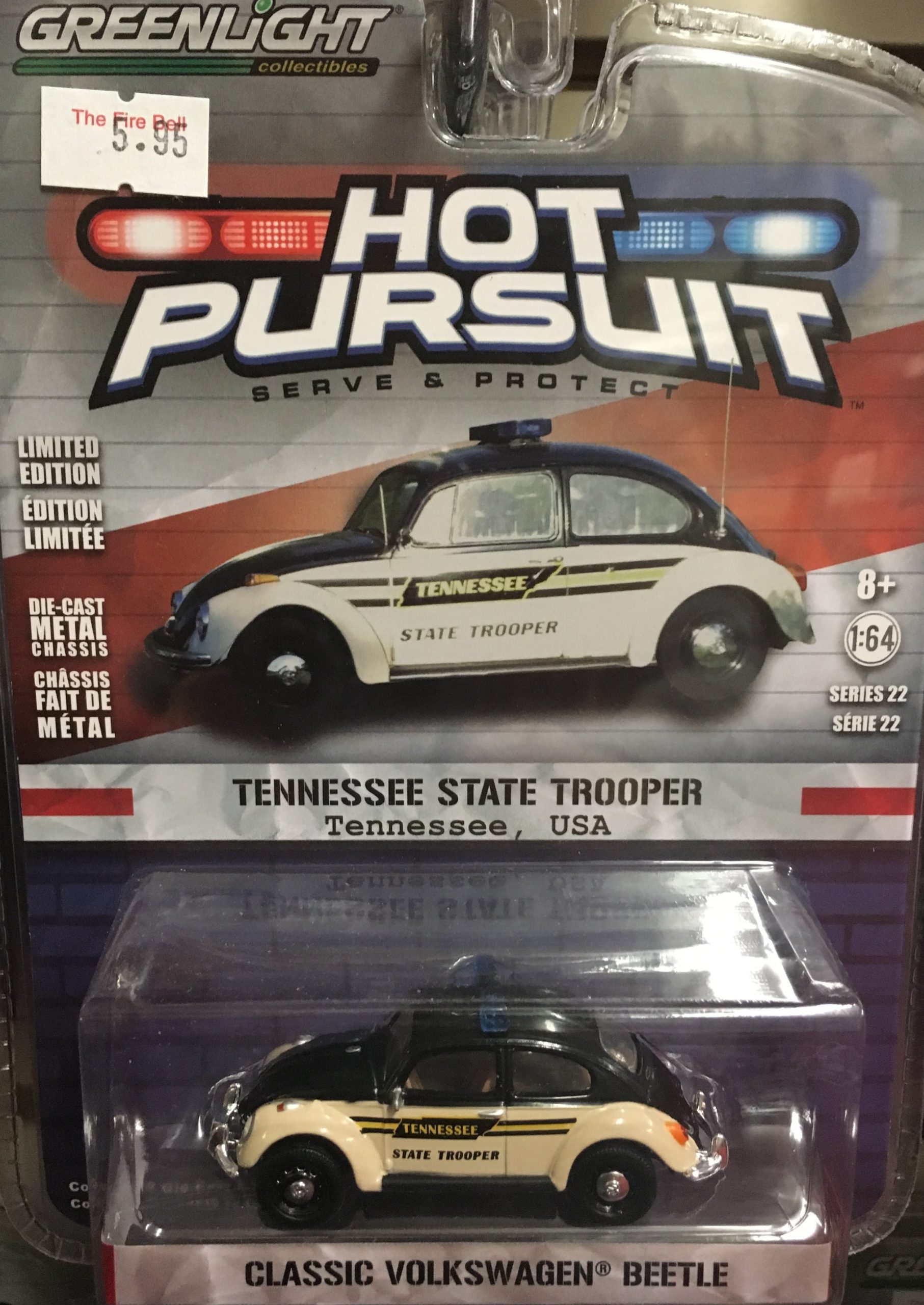 Volks Wagon Beetle, Tennessee State Trooper. 1:64th Scale