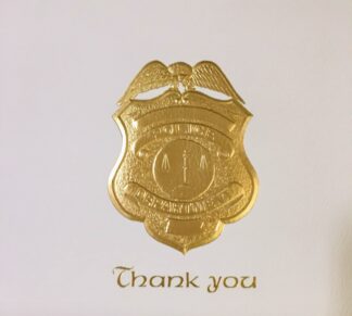 Thank You Cards - Police