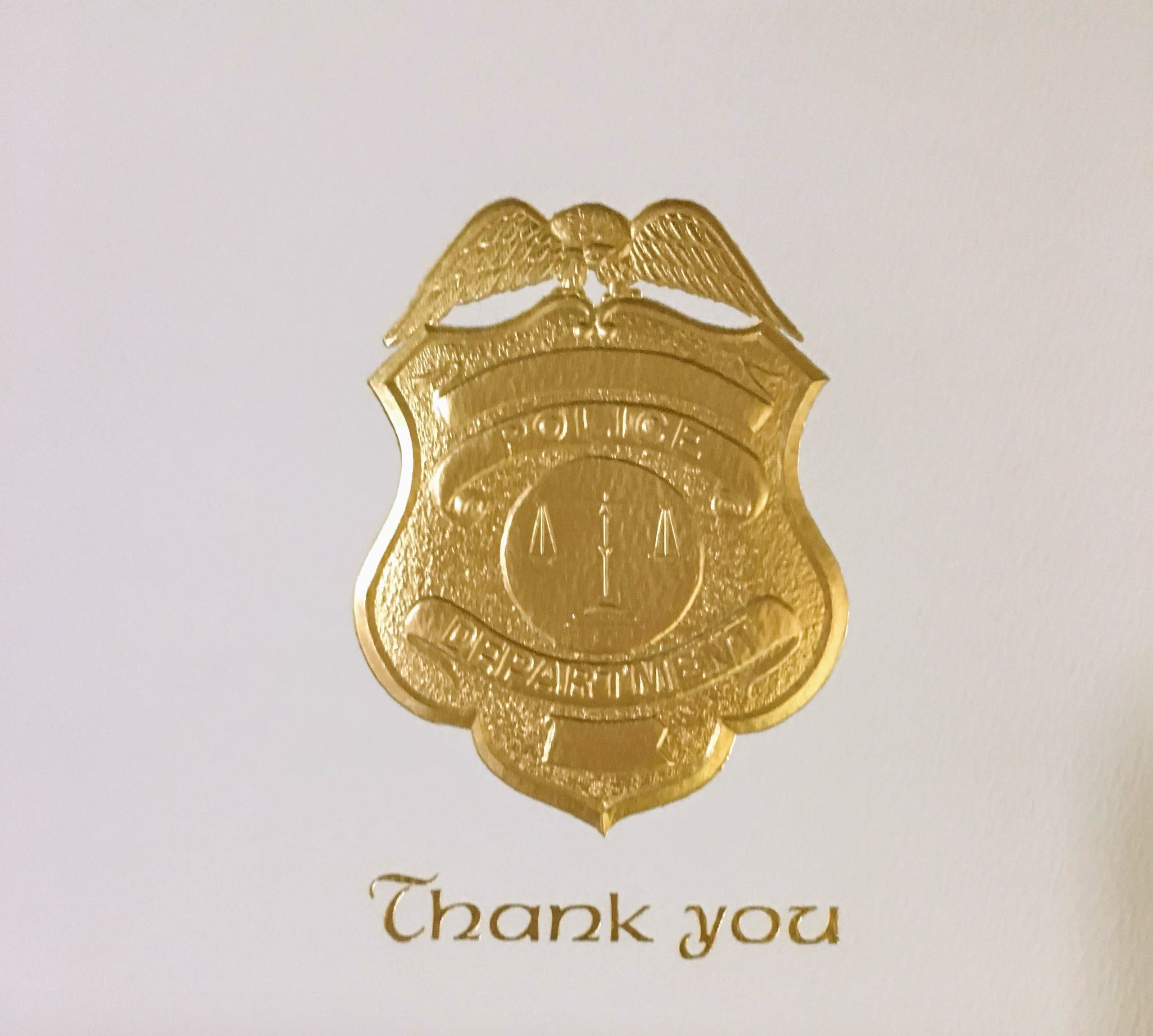 Thank You Cards - Police