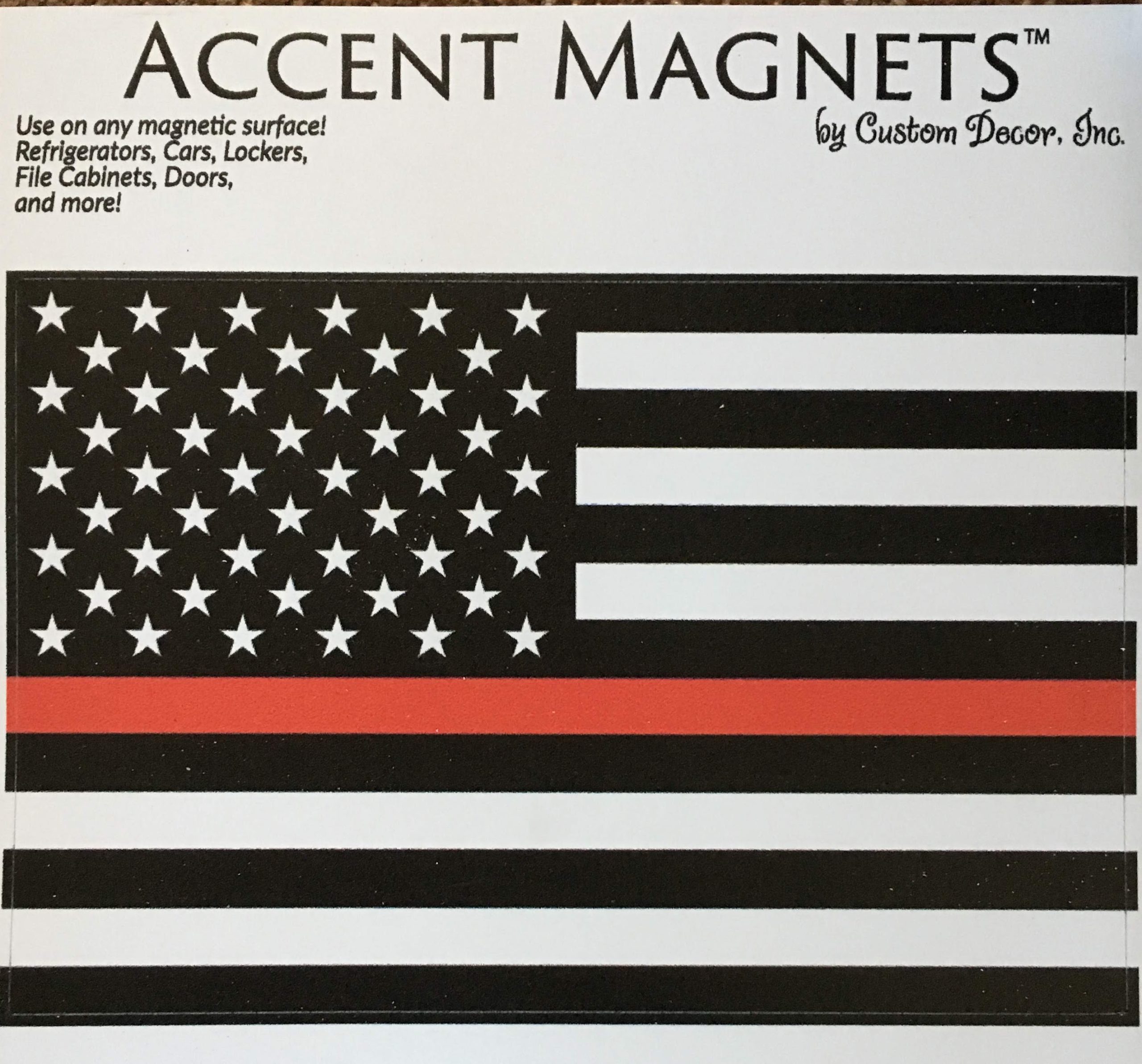 Magnet - Thin Red Line Flag