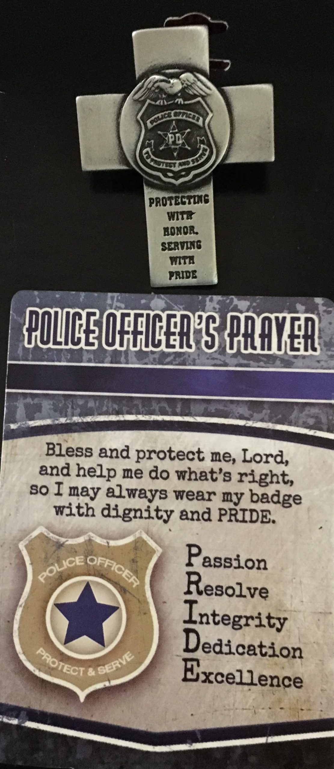Visor Clip - Police Officer's Prayer