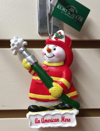 Ornament-Fire- An American Hero Snowman