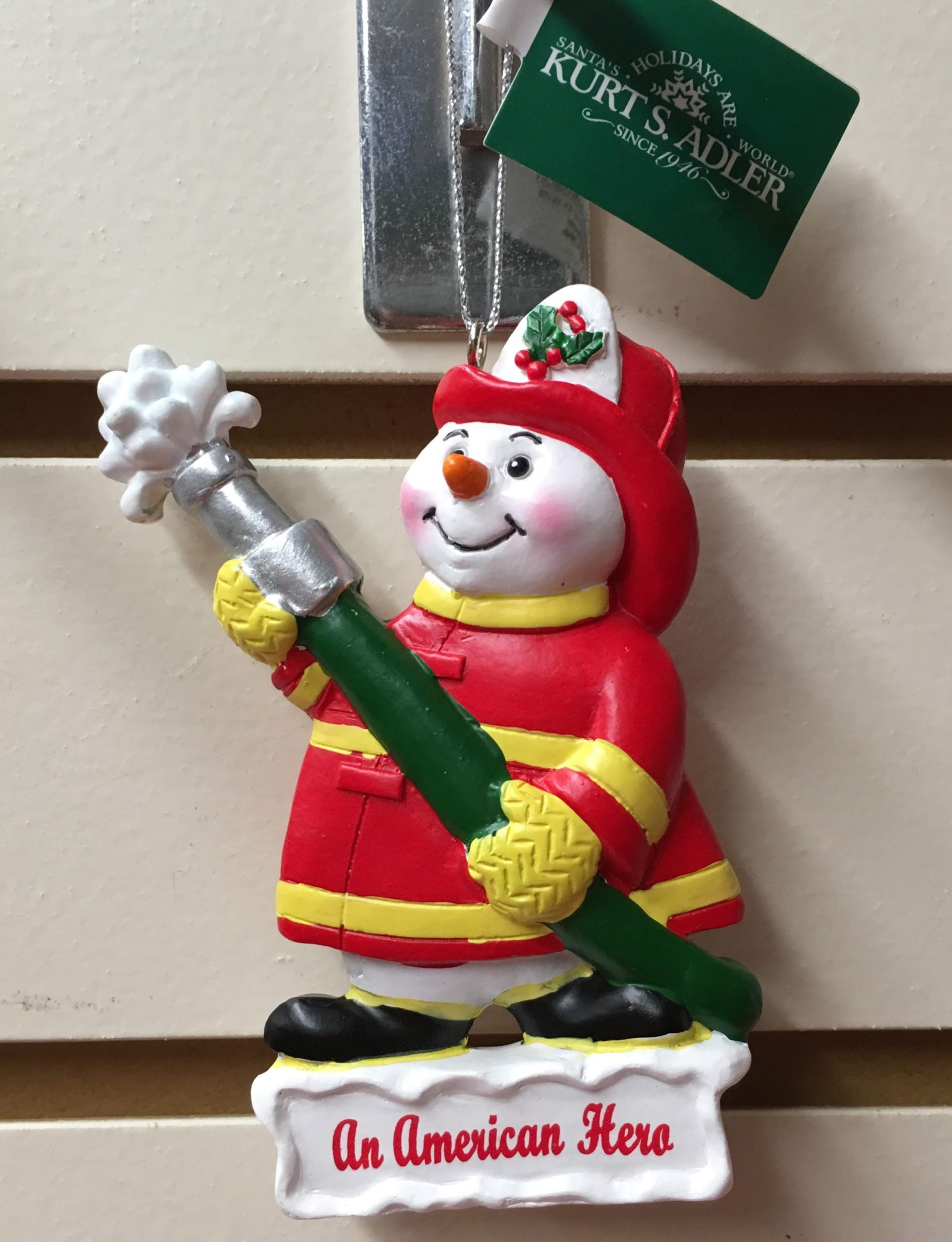 Ornament-Fire- An American Hero Snowman