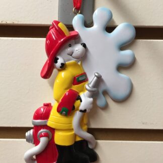 Ornament-Fire-Splash Firefighter Dog