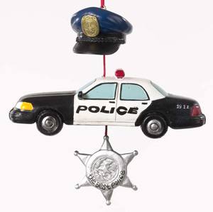 Ornament - Police - The Shield on Duty