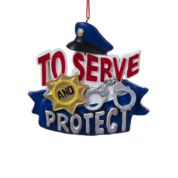 Ornament - Police - Salute Your Police Who Serve & Protect
