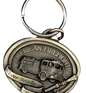 Key Chain - American Firefighter Pewter