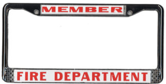 License Plate - Frame, Member F.D.