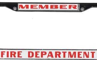 License Plate - Frame, Member F.D.