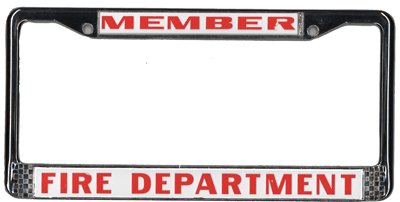 License Plate - Frame, Member F.D.