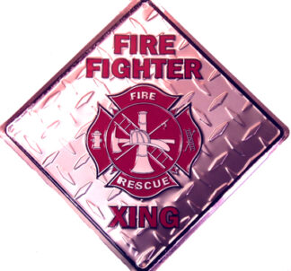 Sign, Metal - Firefighter  Xing  (Crossing)