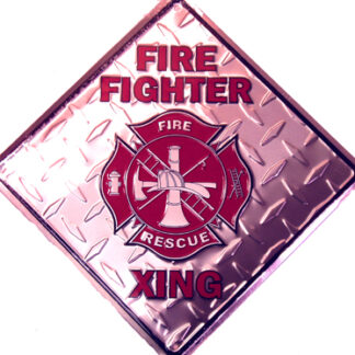 Sign, Metal - Firefighter  Xing  (Crossing)