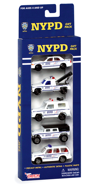 NYPD  Diecast 5 Piece Gift Pack. HO Scale