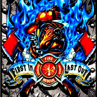 Bulldog Firefighter Sign