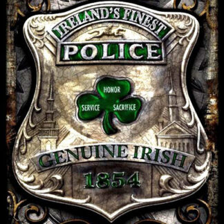 Sign, Metal - Police Finest Irish