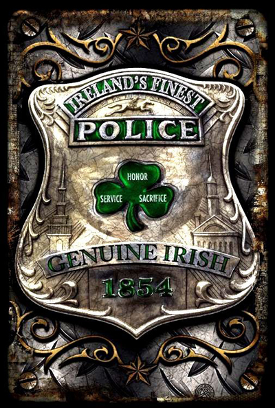 Sign, Metal - Police Finest Irish
