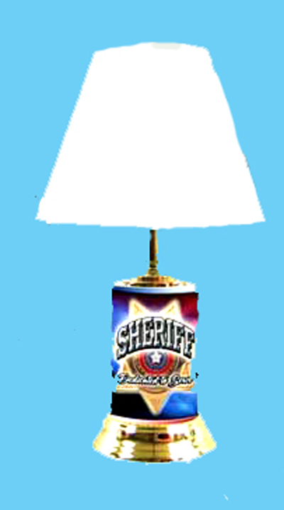 Lamp - Sheriff  Dedicated to Serve