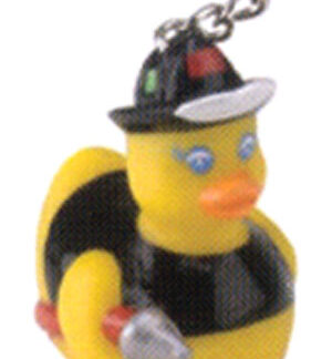 Key Chain - Rubber Ducky Firefighter