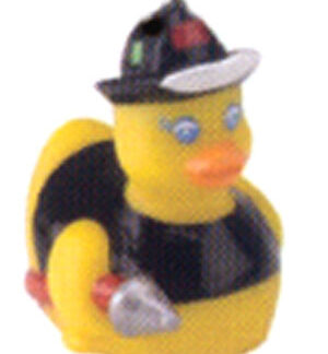 Rubber Ducky -Firefighter, small, fits Auto Antenna